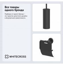 Набор Держатель WHITECROSS Ergo ER2262BL черный матовый + Ершик ER2274BL черный матовый