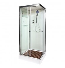 Душевая кабина DTO K409S 90х90, профиль хром, стекло прозрачное