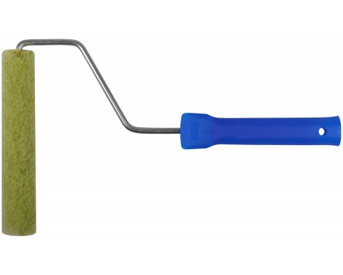Валик полиакриловый "мини" зеленый, диам.15/35 мм, ворс 10 мм, длина ручки 400 мм, 150 мм