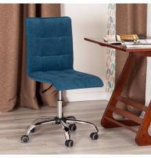 Компьютерное кресло TetChair Zero, флок синий 32