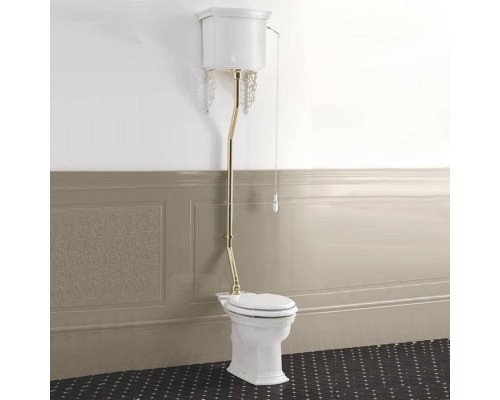 DevonDevon Westminster Унитаз 64x36.5cм с высоким бачком, трубой, фурнитура золото. IBWCWES, IBACWESOT, IBPCLWESOT, IBCAWES, IBBATTWESAL DevonDevon Westminster Унитаз 64x36.5cм с высоким бачком, трубой, фурнитура золото. IBWCWES, IBACWESOT, IBPCLWESOT, IBCAWES, IBBATTWESAL