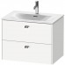 Duravit Brioso База подвесная 72x47.9x55.5см с раковиной, 2 ящика, цвет: глянцевый белый. BR431102222,  23447300001