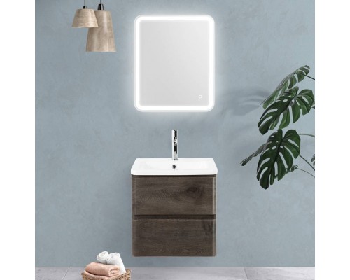 Мебель для ванной комнаты BelBagno Albano-Cer 50 подвесная, robere nature grigio Мебель для ванной комнаты BelBagno Albano-Cer 50 подвесная, robere nature grigio
