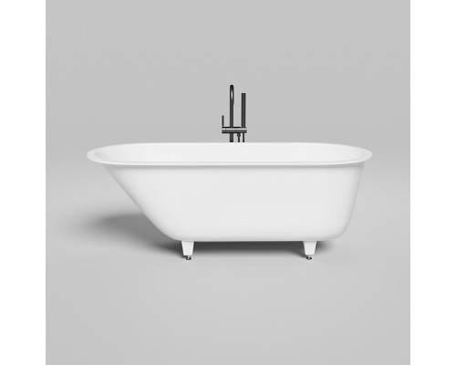 Salini Ornella KIT Встраиваемая ванна 170х80х60см, овальная, материал: S-Sense, цвет: глянцевый белый. 102414G+Oval