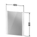 Duravit XViu Зеркало с подсветкой 62x80см, сенсорное управление, цвет: черный матовый. XV70310B2B2