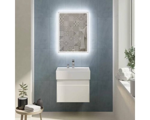 Kerama Marazzi Logica Тумба подвесная 56.4x46x40.3см., 2 ящика, цвет: белоснежный. LOG.60.2\WHT