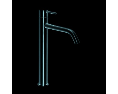 AQM6214BC Siena Смеситель для свободностоящей раковины 210 мм, гладкий, подводка ½ медь шлифован AQM6214BC