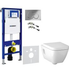 Комплект Унитаз подвесной Geberit Renova Plan 500.378.01.1 + Крышка Plan 500.692.01.1 + Крепления Duofix 111.815.00.1 к стене + Шумоизоляция 156.050.00.1 + Инсталляция UP 320 111.300.00.5 + Кнопка Sigma 01 115.770.21.5 хром
