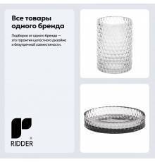 Набор Стакан Ridder Sherine 2166100 прозрачный + Мыльница 2166307 серая