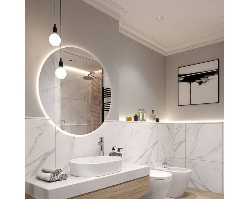 Laufen Frame 25 Зеркало 55см., подвесное, круглое, с LED-подсветкой. 4.4743.1.900.144.1