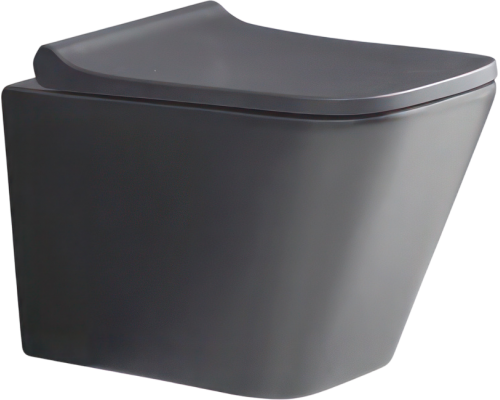 Унитаз подвесной Weltwasser WW SK Gelbach 041 MT-GR безободковый, с микролифтом, матовый серый