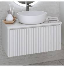 Тумба с раковиной Aqua de Marco Monaco 70 подвесная, белый софт
