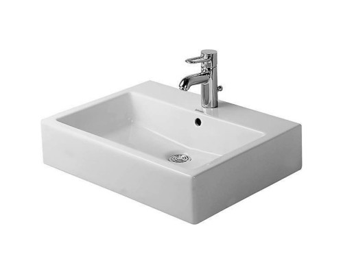 Duravit Vero Раковина подвесная, 59.5x46.5см., с 1 отв., с перел., цвет: белый. 0452600000