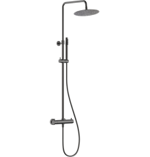 Душевая стойка AQUAme AQM8006GM оружейная сталь
