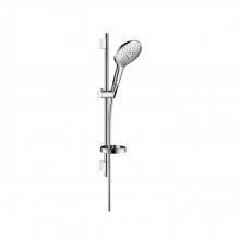 Hansgrohe Raindance Select 150 Душевой гарнитур, ручной душ Raindance Select 150 3jet, штанга Unicarsquo;S Puro 650 мм, шланг Isiflex 1600 мм, мыльница Casettarsquo;Puro, цвет: хром. 27802000