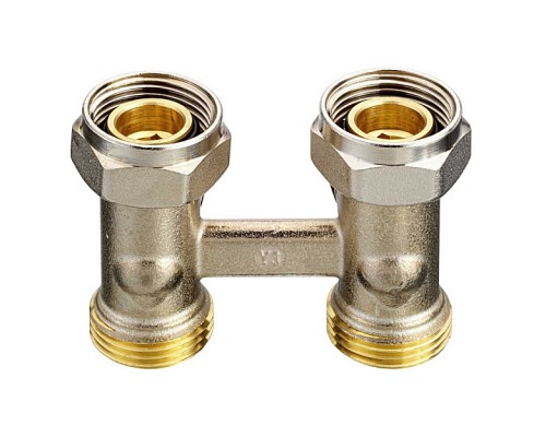 Клапан запорный радиаторный прямой Danfoss RLV-KS с переходниками G3/4 xG1/2 . 003L0220