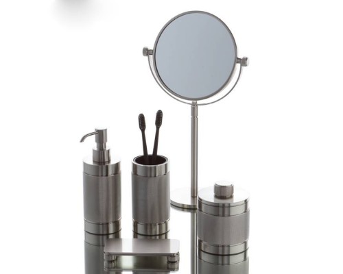 Bertocci Officina 01 Контейнер с крышкой, h110 см, d90 см, настольный, цвет: хром. 127 7532 0000 Bertocci Officina 01 Контейнер с крышкой, h110 см, d90 см, настольный, цвет: хром. 127 7532 0000