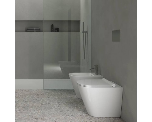 Catalano Zero Биде напольное 55х35см, с 1 отв. под смеситель, цвет белый глянцевый. 0119551001,  9056080000