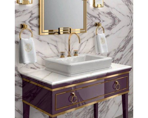 Oasis Lutetia Композиция №29 Комплект мебели напольный, 115х56хh210см, цвет: Prugna glossy/золото. Oasis Lutetia Композиция №29 Комплект мебели напольный, 115х56хh210см, цвет: Prugna glossy/золото.