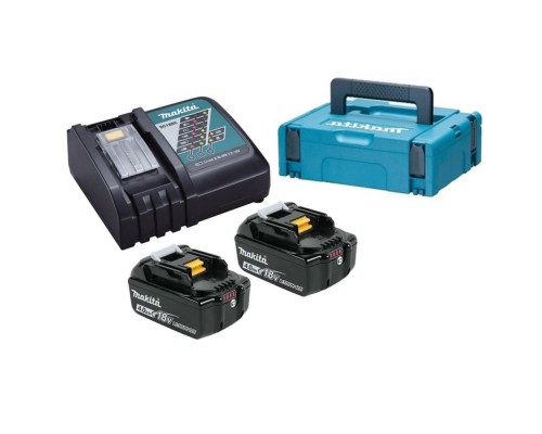 Газонокосилка аккумуляторная Makita DLM380 + Набор Makita MAKPAC PSK MKP1RM18 BL1840B + DC18RC