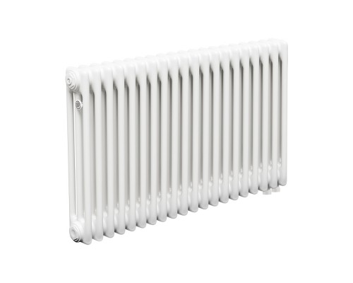 Трубчатый радиатор ТЕПЛОФОРТ ТР3057 ТВ, 20 секций, нижнее подключение ½”, белый глянец 200061