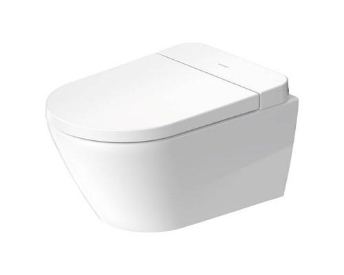 Duravit D-Neo Унитаз подвесной, безободковый, с сиденьем Sensowash, инсталляцией и клавишей с системой автосмыва, с покрытием Hygieneglaze, цвет: белый. 614700012002340,  2502092096,  WD1039000060,  WD5013012060