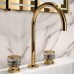 Oasis Lutetia Композиция №29 Комплект мебели напольный, 115х56хh210см, цвет: Prugna glossy/золото.