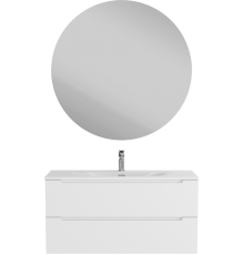 Мебель для ванной комнаты BelBagno Etna 100 bianco opaco, раковина BB-8099-120-2