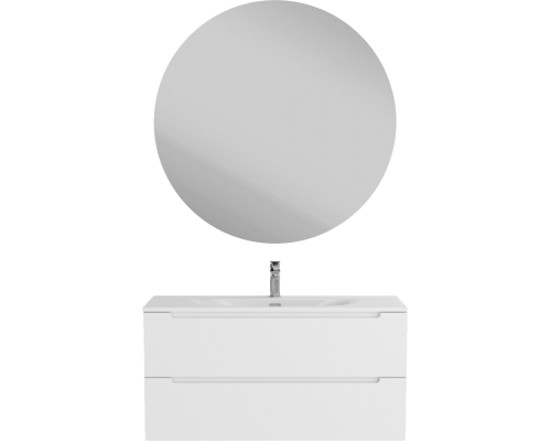 Мебель для ванной комнаты BelBagno Etna 100 bianco opaco, раковина BB-8099-120-2