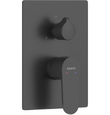 Смеситель для ванны с душем AQUATEK Оберон AQ1246MB С ВНУТРЕННЕЙ ЧАСТЬЮ, матовый черный