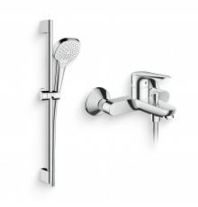 Душевой комплект Смеситель Hansgrohe Logis E 71403000 + Гарнитур Croma Select E Vario 26582400