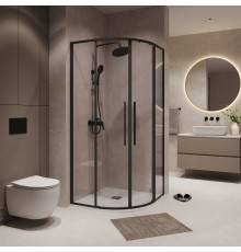Душевой уголок Niagara Nova NG-6827-34BLACK 100x100, профиль черный матовый, стекло прозрачное