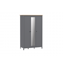 Шкаф Шведский стандарт Сага 132x65x216, серый, ясень
