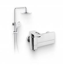 Душевой комплект Смеситель IDDIS Slide SLISB00i02WA + Стойка Ray RAYSW3Fi76
