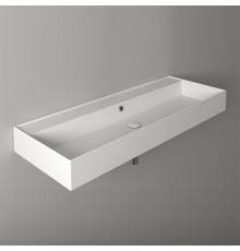 Simas Agile Раковина 121х46см., подвесная, без отв., без перелива, цвет: белый. AG121 bi*0*0  без отв/без перелива