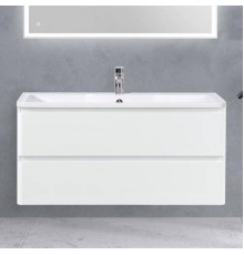 Тумба с раковиной BelBagno Albano 120 подвесная, bianco lucido, белая глянцевая раковина