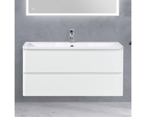 Тумба с раковиной BelBagno Albano 120 подвесная, bianco lucido, белая глянцевая раковина