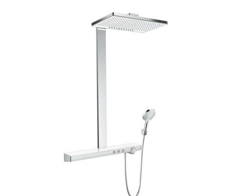 Hansgrohe Rainmaker Select 460 Showerpipe, Душевая стройка, с термостатическим смесителем, верхний душ 46х30см., цвет: хром. 27109400 Hansgrohe Rainmaker Select 460 Showerpipe, Душевая стройка, с термостатическим смесителем, верхний душ 46х30см., цвет: хром. 27109400