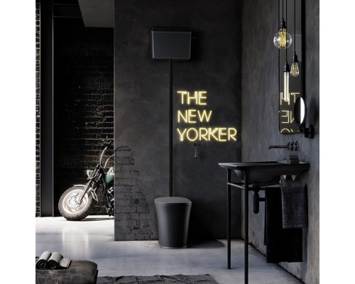 Kerasan The New Yorker Унитаз напольный 60х36.5см с высоким бачком, фурнитура: черный, цвет: черный матовый. 569131,  568031,  759231,  7593K2,  561831F