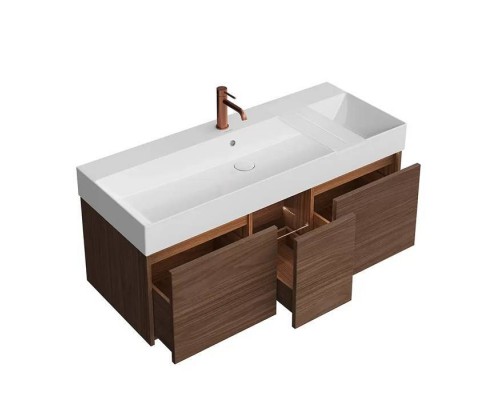 Kerama Marazzi Grande Тумба подвесная, 120х47х37.3см., 3 ящика, цвет: структурированный орех. GR.120.3\SNUT