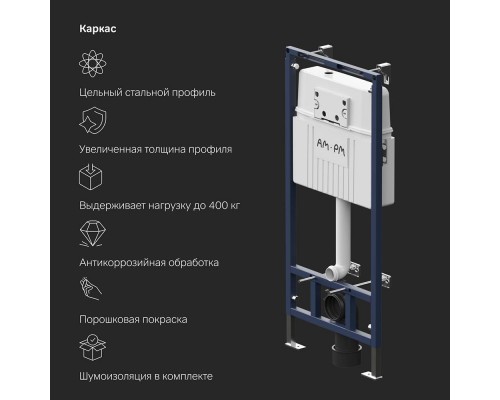 I012710.0151 Инсталляция для подвесного унитаза с клавишей ProC L I012710.0151 Инсталляция для подвесного унитаза с клавишей ProC L