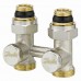 Клапан запорный радиаторный прямой Danfoss RLV-KS с переходниками G3/4 xG1/2 . 003L0220