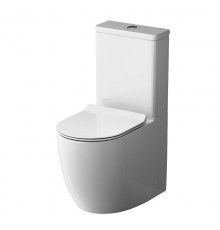 Унитаз-компакт напольный AM.PM Like C808600SC безободковый, с сиденьем микролифт, белый