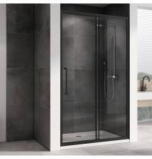 Душевая дверь в нишу Abber Schwarzer Diamant AG30100BH 100 см, профиль черный, стекло прозрачное