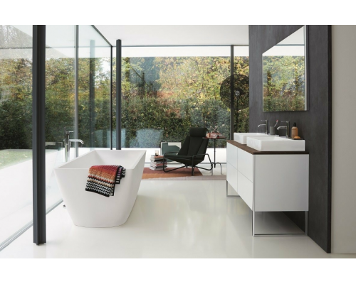 Duravit XSquare База на ножках на 2 раковины 140х57.8х40см, с 4 выдв ящик, напольная, цвет: белый/орех. 0454600000, XS4926B1818, XS063GB77 Duravit XSquare База на ножках на 2 раковины 140х57.8х40см, с 4 выдв ящик, напольная, цвет: белый/орех. 0454600000, XS4926B1818, XS063GB77
