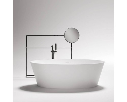 Gruppo Treesse Alma Ванна отдельностоящая 175х80х55 см, с сливом-переливом и сифоном, Solid Surface, цвет: белый матовый . V015BO Gruppo Treesse Alma Ванна отдельностоящая 175х80х55 см, с сливом-переливом и сифоном, Solid Surface, цвет: белый матовый . V015BO