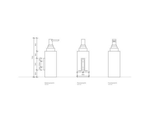 Decor Walther DW 310 N Дозатор для мыла, настольный, цвет: хром. 0847300