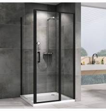 Душевой уголок Abber Sonnenstrand AG04100BS-S75B 75x100, профиль черный, стекло прозрачное