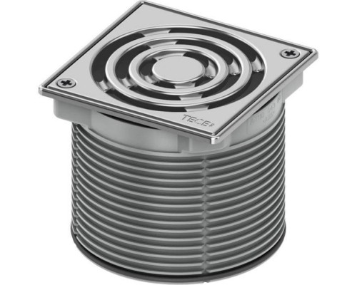 TECEdrainpoint S Базовая решетка 100х100 мм с фиксаторами, с монтажным элементом, сталь. 3660009