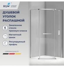 Душевой уголок RGW Passage PA-83, 100х100 см, профиль хром, прозрачное стекло